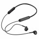 Бездротові спортивні навушники BOROFONE BE70 Light neck-hanging BT earphones obsidian black (6941991117046)