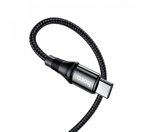 Кабель HOCO X50 Type-C to Type-C Exquisito 100W charging data cable(L=2M) Black (6931474734402)