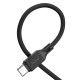 Кабель HOCO X90 Cool silicone charging data cable for Type-C Black (6931474788443)