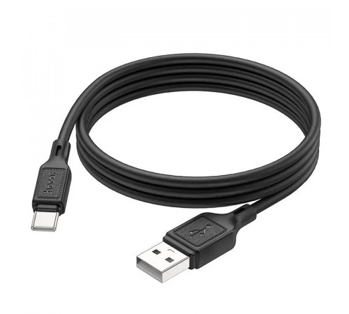 Кабель HOCO X90 Cool silicone charging data cable for Type-C Black (6931474788443)