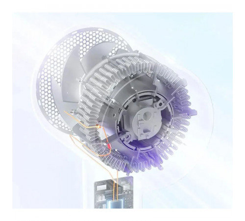 Фен Xiaomi Mijia Negative Ion Hair Dryer H301 Purple + (перехідник на EU розетку) (CMJ03ZHMV)