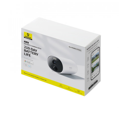 Додаткова IP-камера відеоспостереження Baseus Security B1 Outdoor Camera 2K White (S0SV002130)