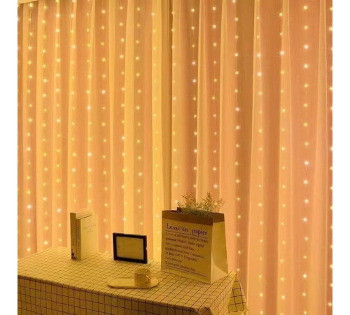 Гирлянда    ШТОРА         3/3м /300LED  USB         Curtain light	 HA-78   (200)