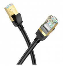 Мережевий кабель HOCO US02 Level pure copper gigabit ethernet cable(L=3M) Black (6931474761965)