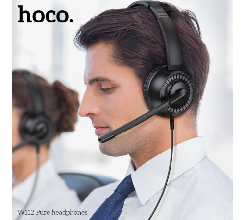 Навушники ігрові HOCO W112 Pure headphones Black (6942007645041)