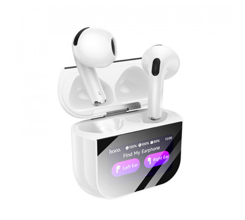 Бездротові навушники TWS HOCO EW82 Sparkle, touch screen, White (6942007646529)