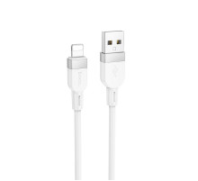 Кабель HOCO X109 Energy silicone charging data cable iP (L=1M) White (6942007636216)