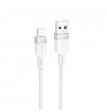 Кабель HOCO X109 Energy silicone charging data cable iP (L=1M) White (6942007636216)