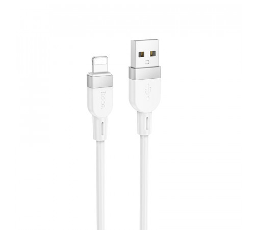 Кабель HOCO X109 Energy silicone charging data cable iP (L=1M) White (6942007636216)
