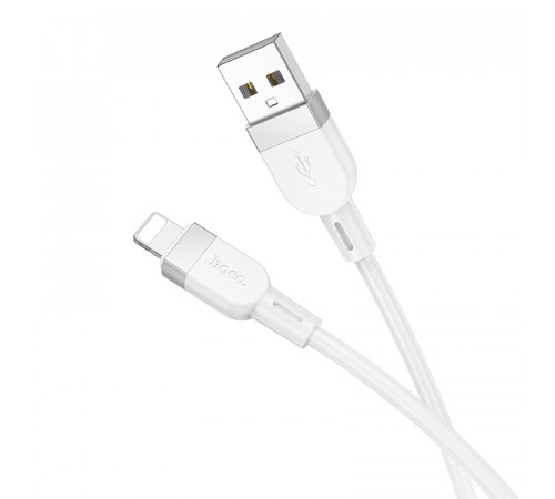Кабель HOCO X109 Energy silicone charging data cable iP (L=1M) White (6942007636216)