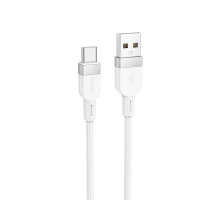Кабель HOCO X109 Energy silicone charging data cable Type-C(L=1M) White (6942007636254)