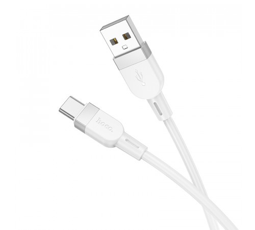 Кабель HOCO X109 Energy silicone charging data cable Type-C(L=1M) White (6942007636254)