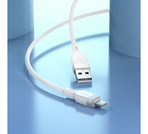 Кабель HOCO X109 Energy silicone charging data cable Type-C(L=1M) White (6942007636254)