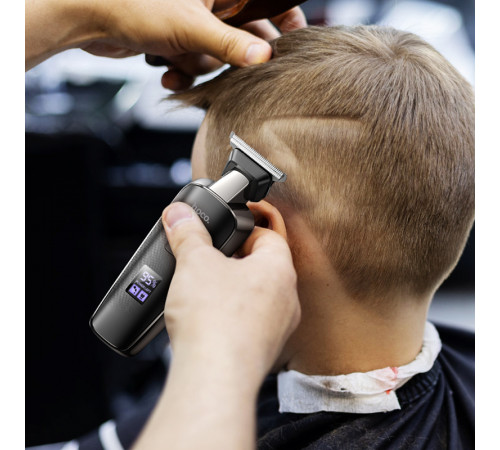 Машинка для стрижки HOCO HP23 Diamond engraving electric hair clipper Black (6942007623773)