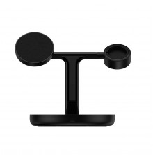Бездротовий зарядний пристрій Baseus Swan 3-in-1 Wireless Magnetic Charging Bracket 20W Black Universal version (WXTE000101)
