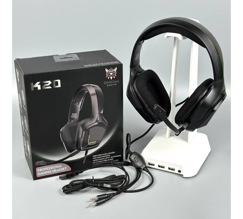 Навушники комп'ютерні Onikuma K20 RGB з мікрофоном