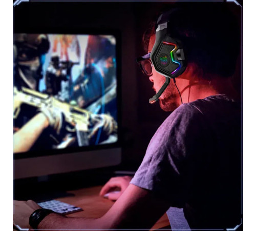 Навушники комп'ютерні Onikuma K10 Pro RGB з мікрофоном