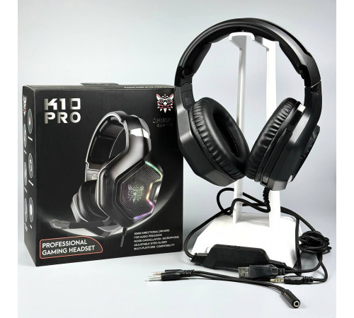 Навушники комп'ютерні Onikuma K10 Pro RGB з мікрофоном