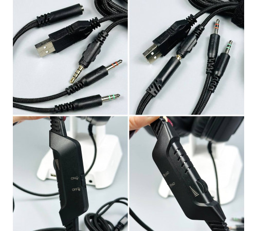 Навушники комп'ютерні Onikuma K10 Pro RGB з мікрофоном