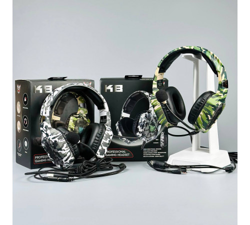 Навушники дротові Onikuma K8 з мікрофоном RGB