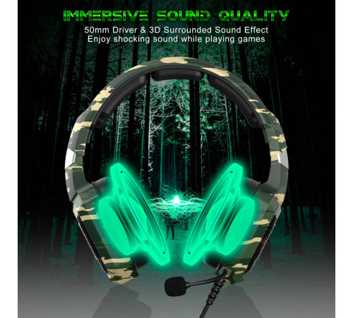 Навушники дротові Onikuma K8 з мікрофоном RGB