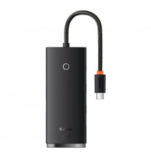 USB-хаб Baseus Lite Series 4-Port Type-C HUB Adapter (Type-C to USB 3.0*4) 25cm Black (WKQX030301)