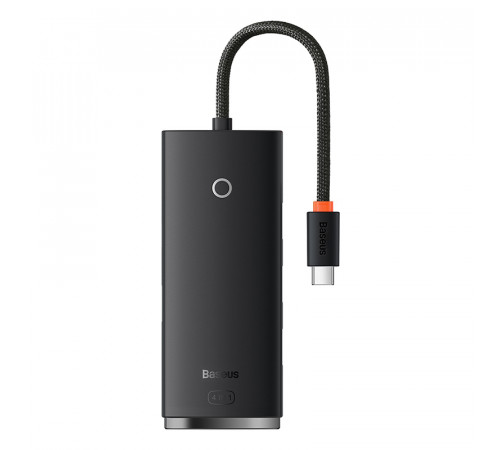 USB-хаб Baseus Lite Series 4-Port Type-C HUB Adapter (Type-C to USB 3.0*4) 25cm Black (WKQX030301)