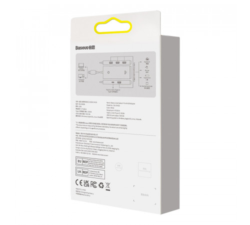 USB-хаб Baseus Lite Series 4-Port Type-C HUB Adapter (Type-C to USB 3.0*4) 25cm Black (WKQX030301)