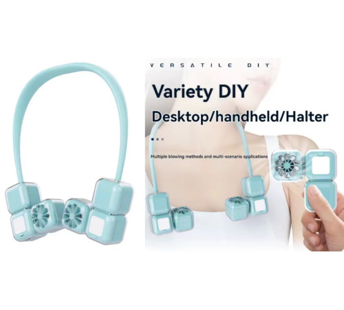 Шейный вентилятор Ice Cube, съемный по своему желанию Hanging neck fan	 LY-955   (40)