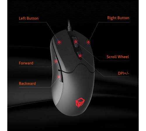 Мишка Games дротова Meetion GM21 2023 RGB 12000dpi