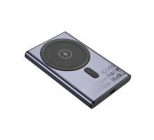 Зовнішній акумулятор HOCO Q32 Bird PD20W wireless magnetic power bank(5000mAh) Metal Gray (6942007634076)