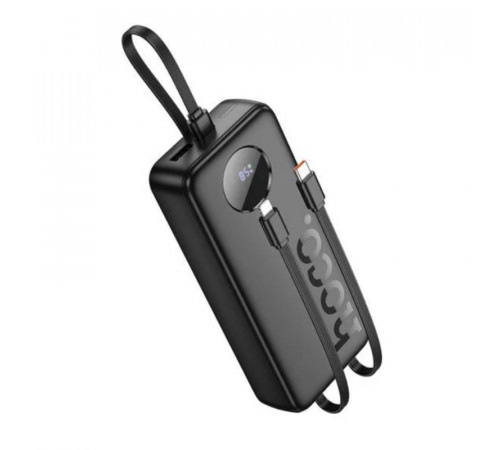 Зовнішній акумулятор HOCO J132A Sabio 22.5W+PD20W fully compatible power bank with 3 cables(20000mAh) Black (6942007632591)