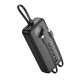 Зовнішній акумулятор HOCO J132A Sabio 22.5W+PD20W fully compatible power bank with 3 cables(20000mAh) Black (6942007632591)