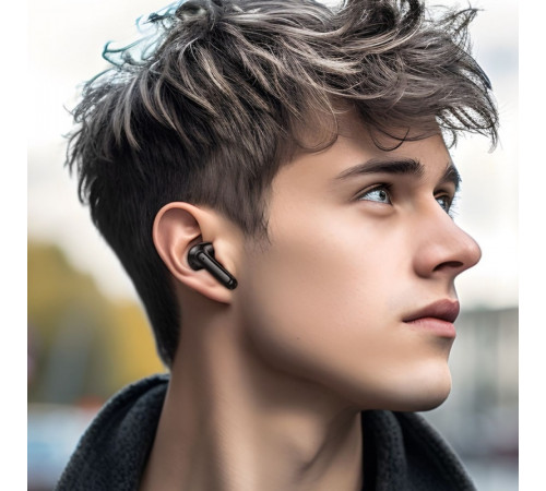 Бездротові навушники TWS BOROFONE FQ1 Shine Black (6941991113284)