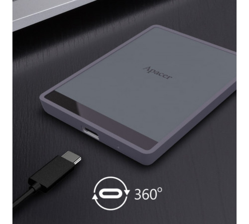 Портативний SSD Apacer AS724 1TB USB 3.2 Gen.2 Type-C Read/Write 500MB/s Mauve (AP1TBAS724M-1)