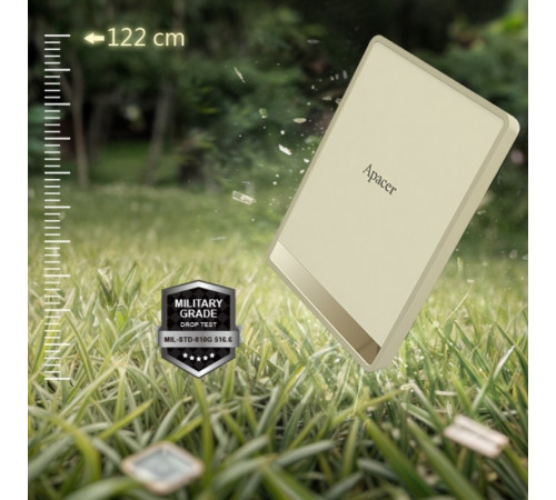 Портативний SSD Apacer AS724 1TB USB 3.2 Gen.2 Type-C Read/Write 500MB/s Cream (AP1TBAS724C-1)