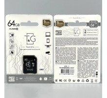 Карта пам'яті T&G 64Gb 10 Class (з адаптером SD)