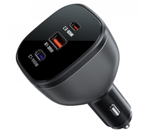 Автомобільний зарядний пристрій ACEFAST B14 165W (2*USB-C+USB-A) 3-port car charger Black (6974316282938)