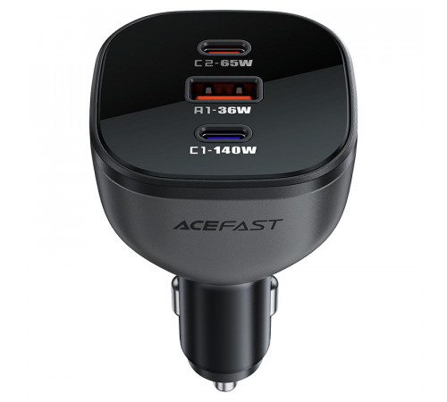 Автомобільний зарядний пристрій ACEFAST B14 165W (2*USB-C+USB-A) 3-port car charger Black (6974316282938)