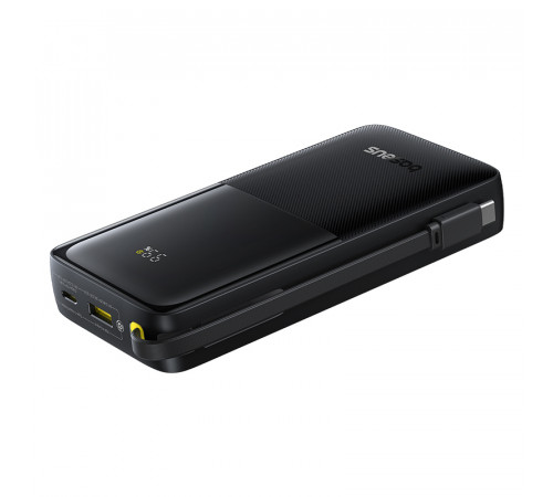 Зовнішній акумулятор Baseus Bipow 2 Digital Display Power Bank With Built-in USB-C Cable 20000mah 20W Cluster Black (P10077101113-01)