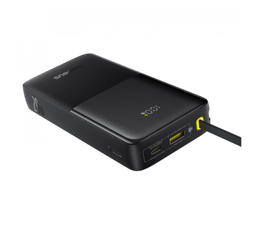 Зовнішній акумулятор Baseus Bipow 2 Digital Display Power Bank With Built-in USB-C Cable 20000mah 20W Cluster Black (P10077101113-01)