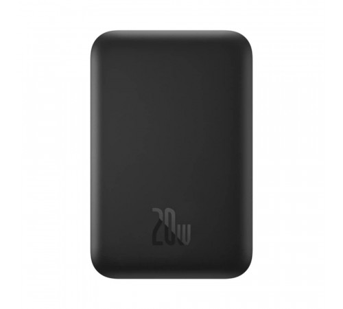 Зовнішній акумулятор Baseus Magnetic Mini Air Wireless Fast Charge Power Bank 6000mAh 20W Cluster Black（With Simple Series Charging Cable Type-C to (P10059002113-00)
