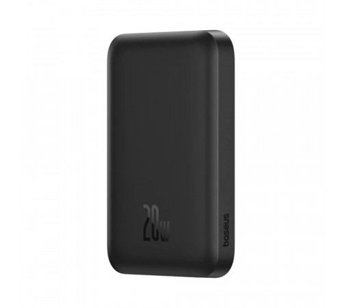 Зовнішній акумулятор Baseus Magnetic Mini Air Wireless Fast Charge Power Bank 6000mAh 20W Cluster Black（With Simple Series Charging Cable Type-C to (P10059002113-00)