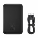 Зовнішній акумулятор Baseus Magnetic Mini Air Wireless Fast Charge Power Bank 6000mAh 20W Cluster Black（With Simple Series Charging Cable Type-C to (P10059002113-00)
