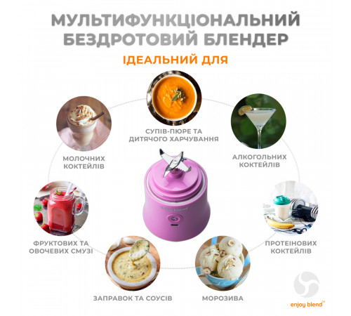 Портативний блендер ENJOY BLEND 63738436 ліловий (фіолетовий) (63738436)
