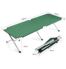 Вулична портативна складна ЛІЖКО для кемпінгу, ліжко для сну (Камуфляж ¶Синий ¶Темно Синий (6)