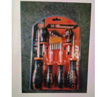Набор Отверток 14    в 1 SScrewdriver set   446  	    (60)