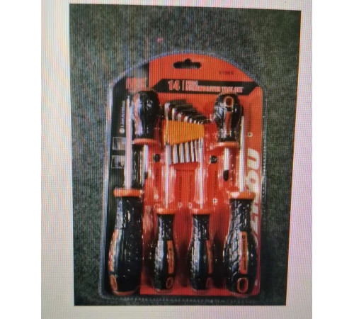 Набор Отверток 14    в 1 SScrewdriver set   446  	    (60)