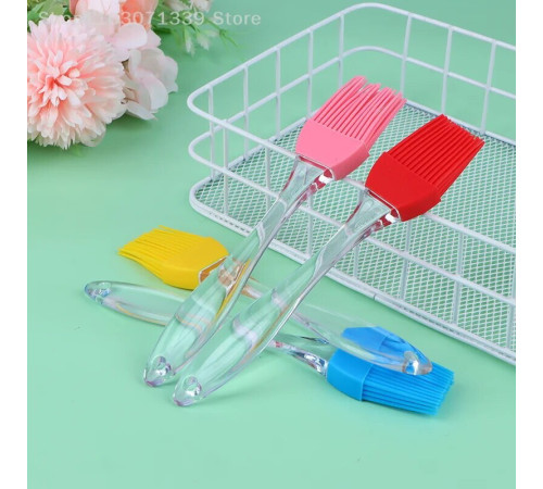 Силиконовая Щеточка  + лопатка для  Смазывания  универсальная Plastic brush set	682  (500)