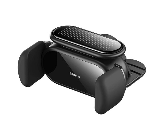Автотримач для телефона Baseus Steel Cannon pro Solar Electric Car Mount Black (SUGP010001)